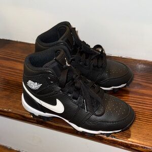 Jordan Kids Black & White High-Top Sneakers